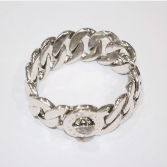 NWT Marc Jacobs  turnlock bracelet silver 7-7.5" ($128)(🎁free surprise gift) - Picture 2 of 4